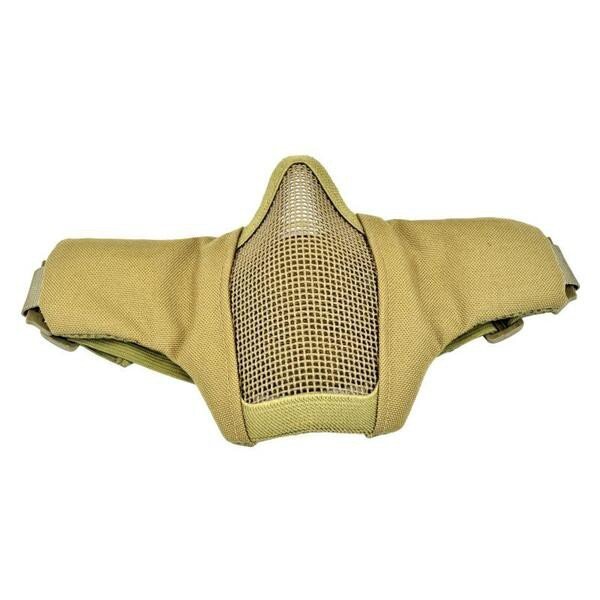 MASCHERA CON NEOPRENE E GRIGLIA IN METALLO TAN